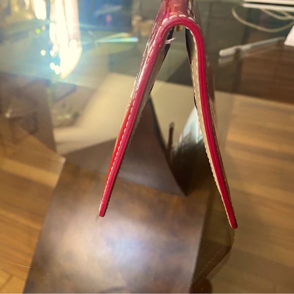 Arcadia Italian Rosso Genuine Leather Opera Clutch. - Picture 5 of 7